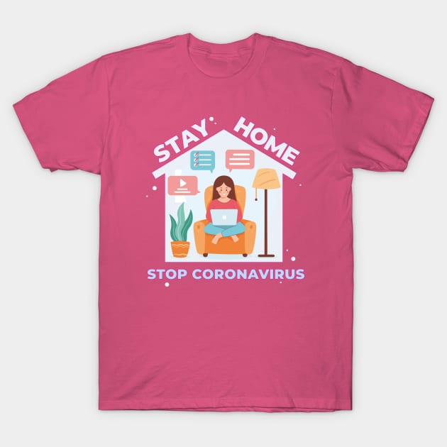 stay home for girls T-Shirt by New T-Shirt